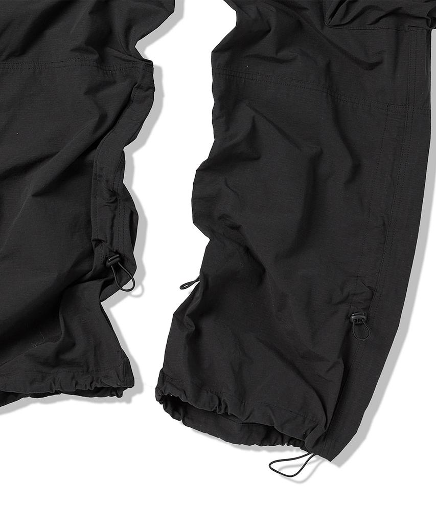 TRAVEL String Cargo Pocket Pants Black
