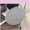 Vintage Streetwear Letter Embroidered Beret Hat For Unisex Fashion Accessory