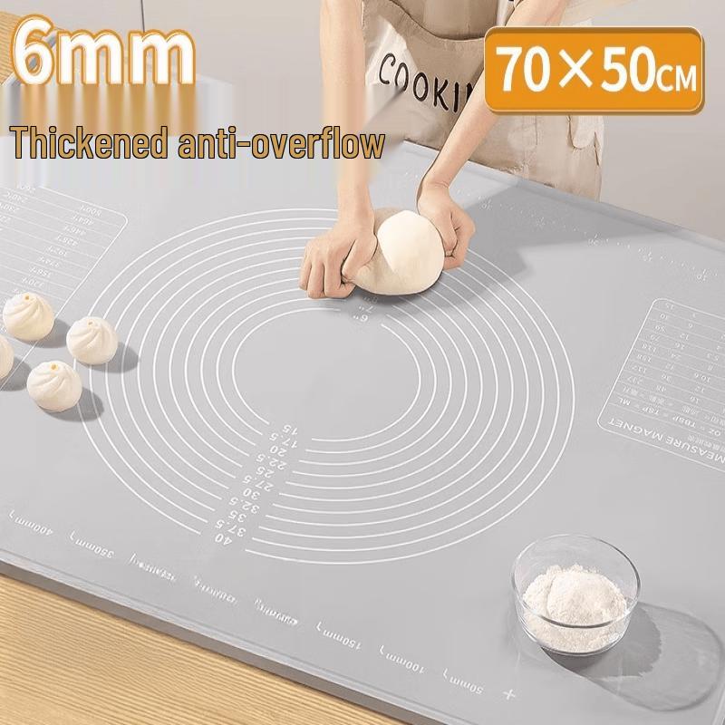 Extra Thick Silicone Kneading Mat with Scraper