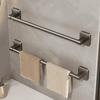 Punch-Free Adhesive Bathroom Towel Rack