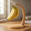 Banana Holder Bamboo Fruit Rack Storage for Kitchen, Living Room