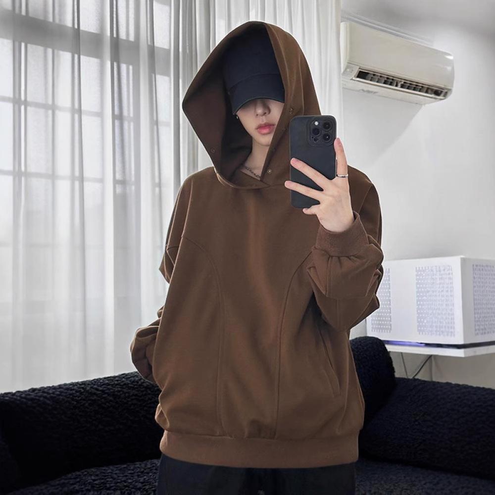 Mens Autumn Updated Comfortable Fit Couple Thickened Leisure Hooded Jacket