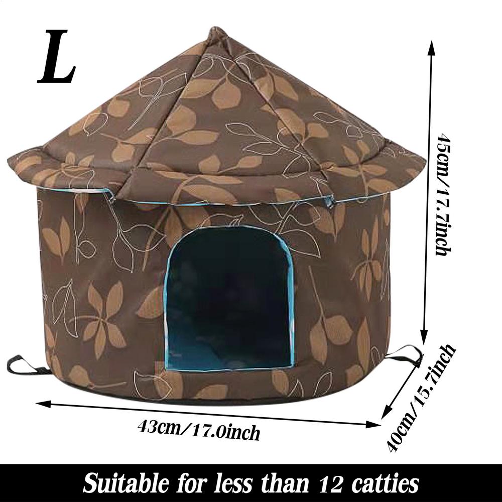 Cat House Dog Nest Waterproof Outdoor Winter Warm Pet Cave Insulated Outside Cat House Home Foldable and Washable Pet House