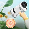 60-120x Handheld Microscope with LED Light Pocket Microscope Little Scientist Microscope Science  for Kids