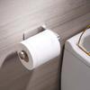 1Pc Stainless Steel Toilet Paper Holder - No Drilling Required Self-Adhesive Freestanding Bathroom And Kitchen Roll Holder With Brushed Finish