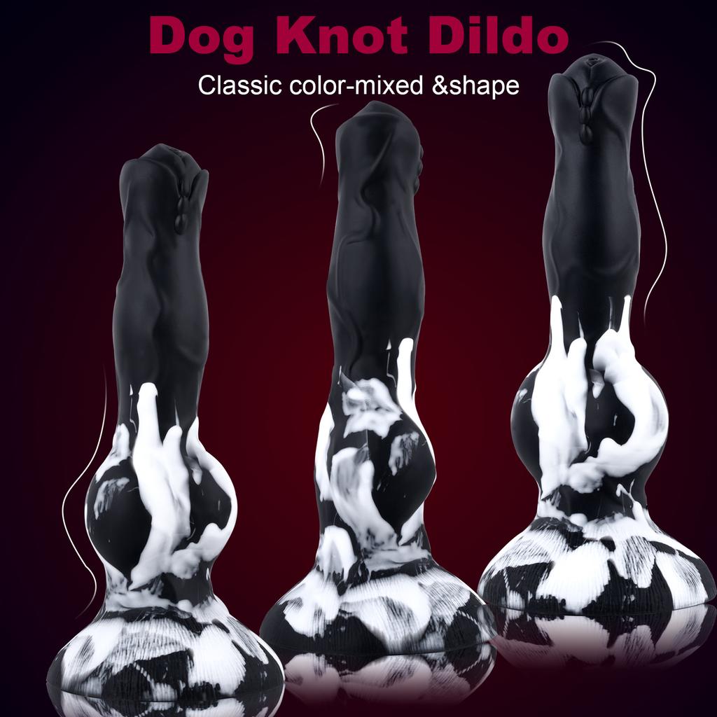 Realistic Canine Ejaculation Kit - Squirt Animal Dildo with Removable Butt Plug, Penis Toy for  Play,adult Sex Toy