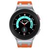 For Samsung Galaxy Watch FE 40mm/Watch6/Watch 5/Watch4 Silicone Watch Band with Silver Connector