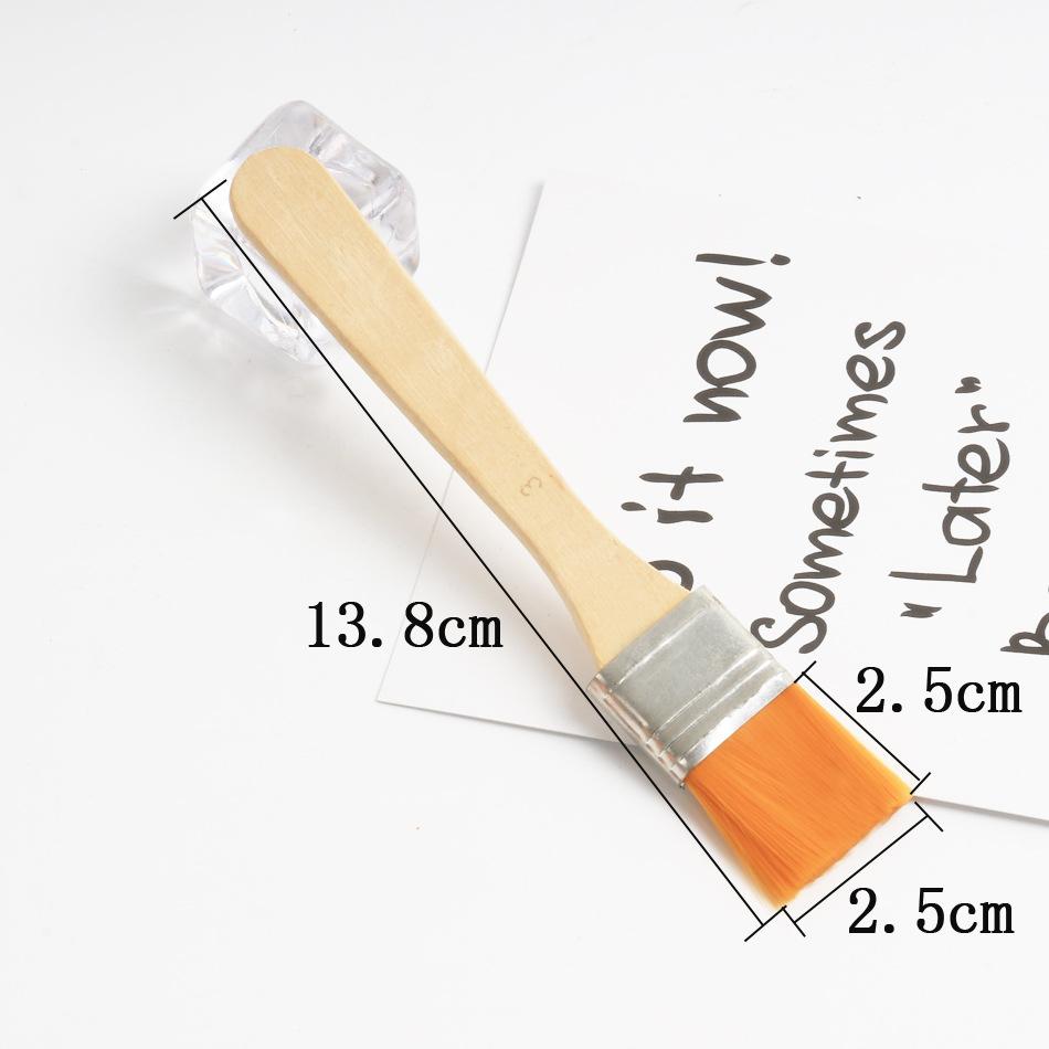 3 Pcs No. 1–12 Acrylic Paintbrushes Drawing Board Brushes Oil Painting Brushes Nylon Bristle Barbecue Brushes Paintbrushes Art Brushes