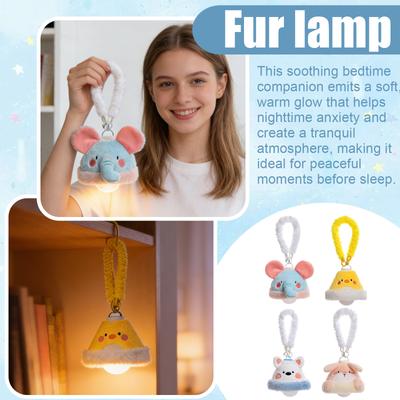 Plush Cartoon Wall-Mounted Night Light , Wireless, Hangable, Cute Animal-Shaped Warm Light, Suitable For Children, Girls, And Family Bedrooms