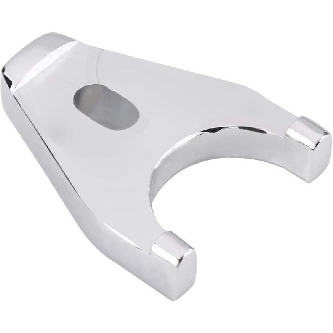 Aluminum Distributor Clamp, Chrome Billet Aluminum Distributor Clamp Hold Down for Chevy SBC SB BB HEI Electronic, Silver