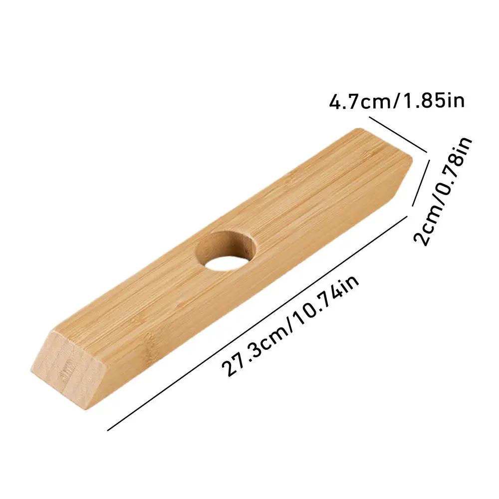 

1 шт., креативная стойка для красного вина из цельного дерева, черное ореховое вино, украшение для гостиной, домашний бук, сбалансированный держатель для винных бутылок