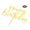 10pcs Acrylic Acrylic Cake Topper Flag Style Gold Insert Card Flag Script Lettering Long Insert Stick Birthday Cake Decorations