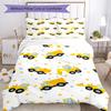 3pcs Excavator Bedding Set Duvet Cover Closure Includes 1 Duvet Cover & 2 Pillowcases, Soft and Comfortable for All Seasons.