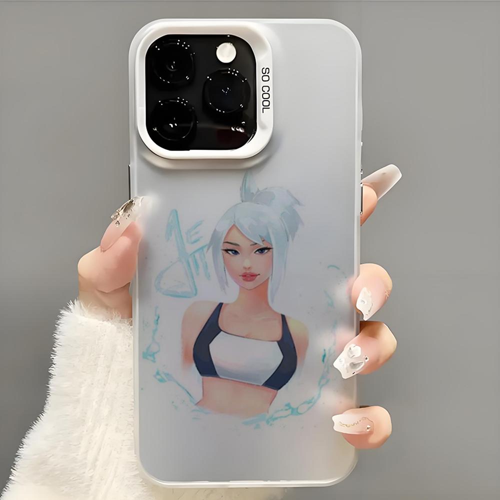 Game V-VALORANT Jett Phone Case Phone Case For iPhone 14 16 15 11 12 13 Pro Max Mini Plus Shockproof Cover