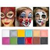 12 Colors 3.4oz Cosmetic Palette Professional Fast Drying Water Based DIY Body Makeup Palette for Party