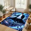 Personalized Crystal Velvet Carpet,Solo Leveling Custom Printed Name, Plush Area Rug For Home Indoor Decor