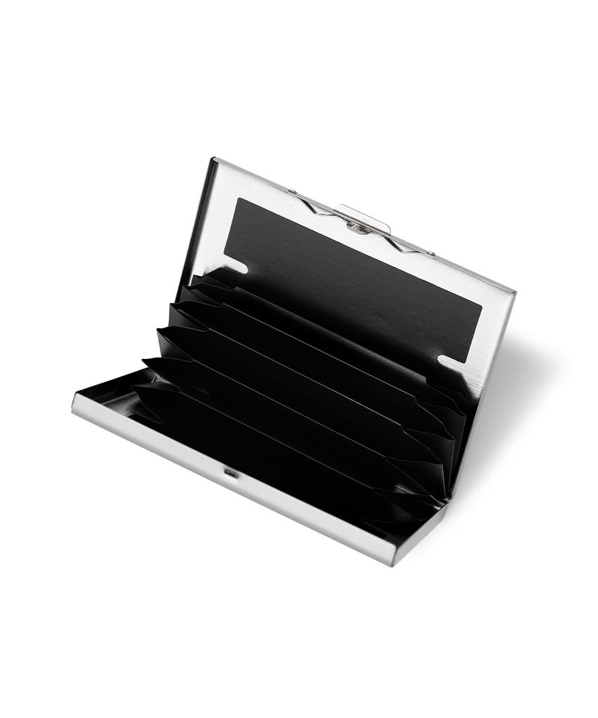 Fennec Metal Accordion Card Case - Silver