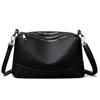 Elegant Women's Soft Leather Large Capacity Crossbody Bag 2025 - Chic Handheld Tote for Commuting Moms