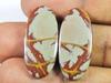 26Cts. Natural Noreena Jasper (13mm X 28mm Each) Oval Cabochon Match Pair SK-2711