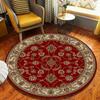 Premium Border Circular Carpet Bohemian Ethnic Style Rug Indoor Bedroom Living Room Soft Decorative Door Mat