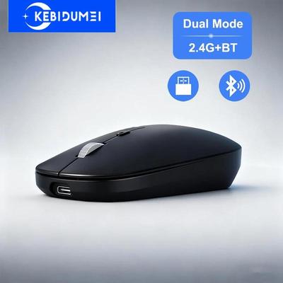 Rato Sem Fio Rato Compatível com Bluetooth 2.4G Modos Duplos Ergonômico Ratos de Computador para Laptop iPad Tablet PC Rato para Jogos de Escritório