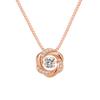 Petals Dancing Pendant Necklace Korean Version Of High-End Beating Heart Rose Smart Necklace Premium Durable Quality