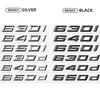 Car 3D ABS Trunk Letters Logo Badge Emblem Styling Decals Sticker For 6 Series 630i 640i 650i 630d 640d 650d E63 E64 F06