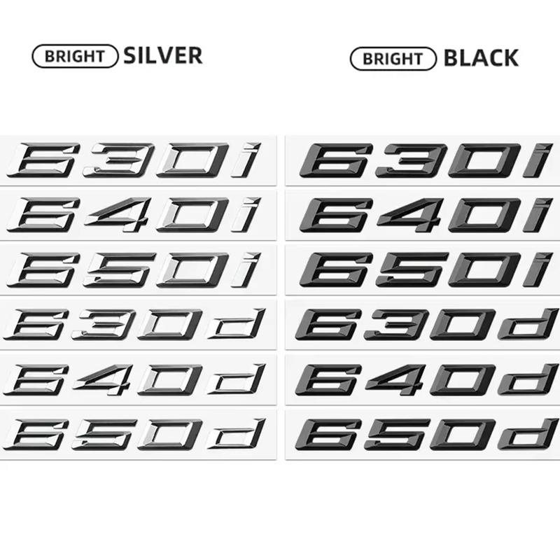 Car 3D ABS Trunk Letters Logo Badge Emblem Styling Decals Sticker For BMW 6 Series 630i 640i 650i 630d 640d 650d E63 E64 F06