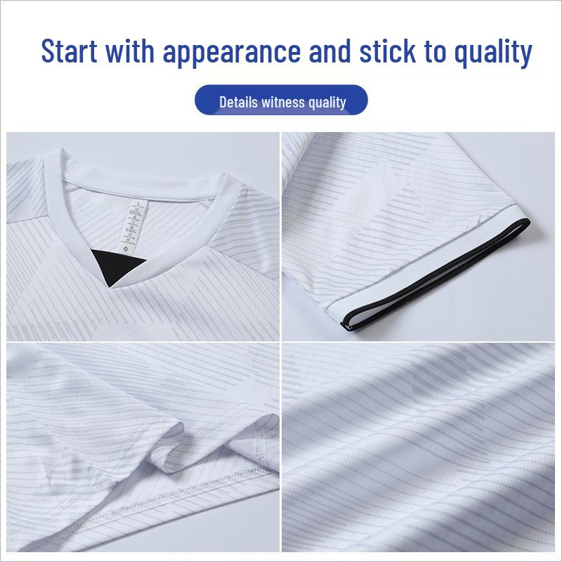 New Quick-Dry Short Sleeve Football Kit for Adults & Students - Team Sports Competition Uniforms for Children.
