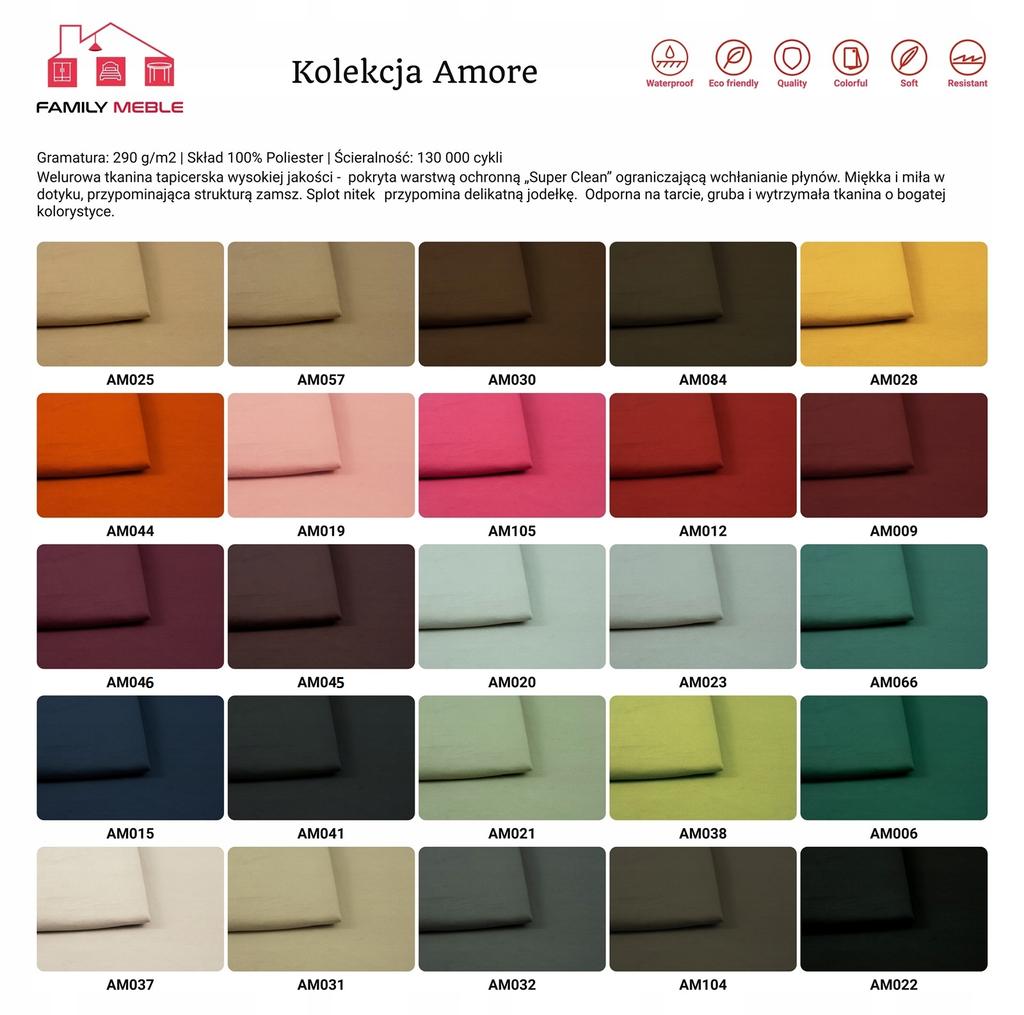 Fotel uszak Carol skandynawski Family Meble WELWET AKSAMIT jasny szary