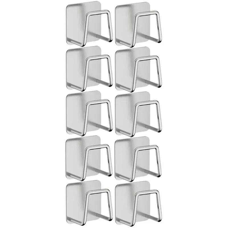 Kitchen Sponge Holder Self Adhesive Sink Rag Drain Drying Rack Wall Hooks Wire Ball Organizer Bathroom Storage Home Organizer