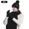 Women Winter Knit Hat Scarf Gloves Set Warm Acrylic Beanie Headband Accessory Cycling Outdoor Daily Wear