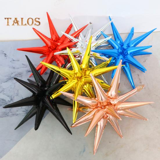 6 buc. Baloane cu stea Baloane din Mylar din folie Starburst cu 12 puncte pentru fundal pentru aniversarea nunții Crăciun Anul Nou Accesorii pentru petrecerea de naștere