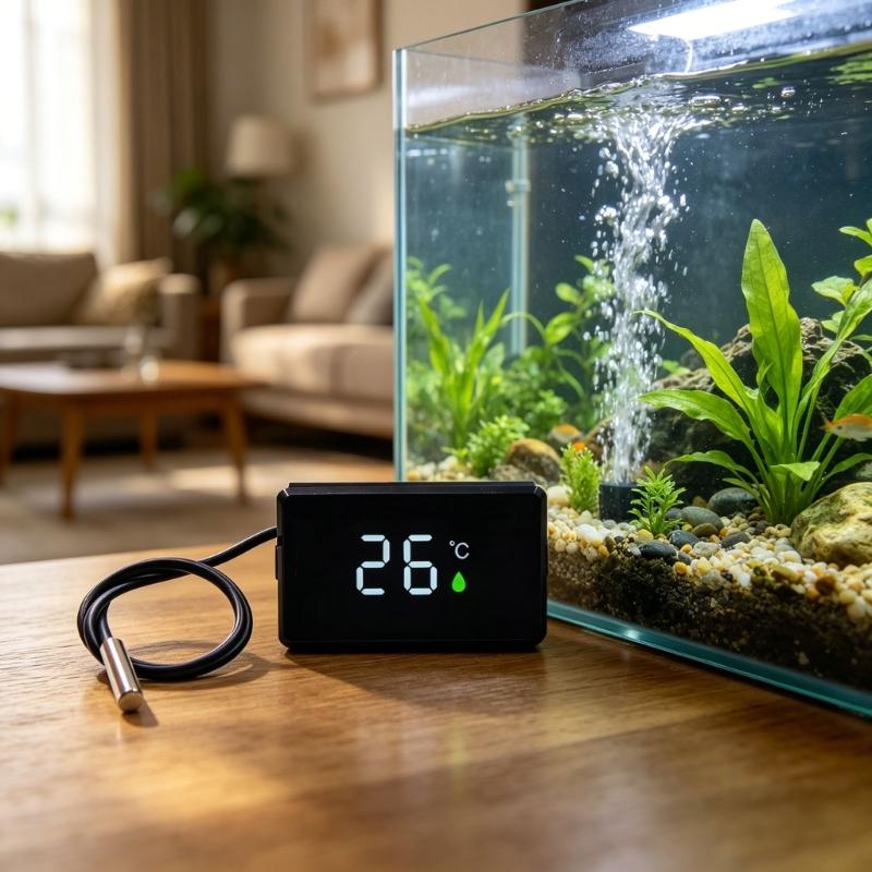 Wasserdichte Outdoor-Thermometer mit empfindlicher Anzeige und großem LED-Bildschirm, ideal zur Messung von Bade- und Pooltemperaturen