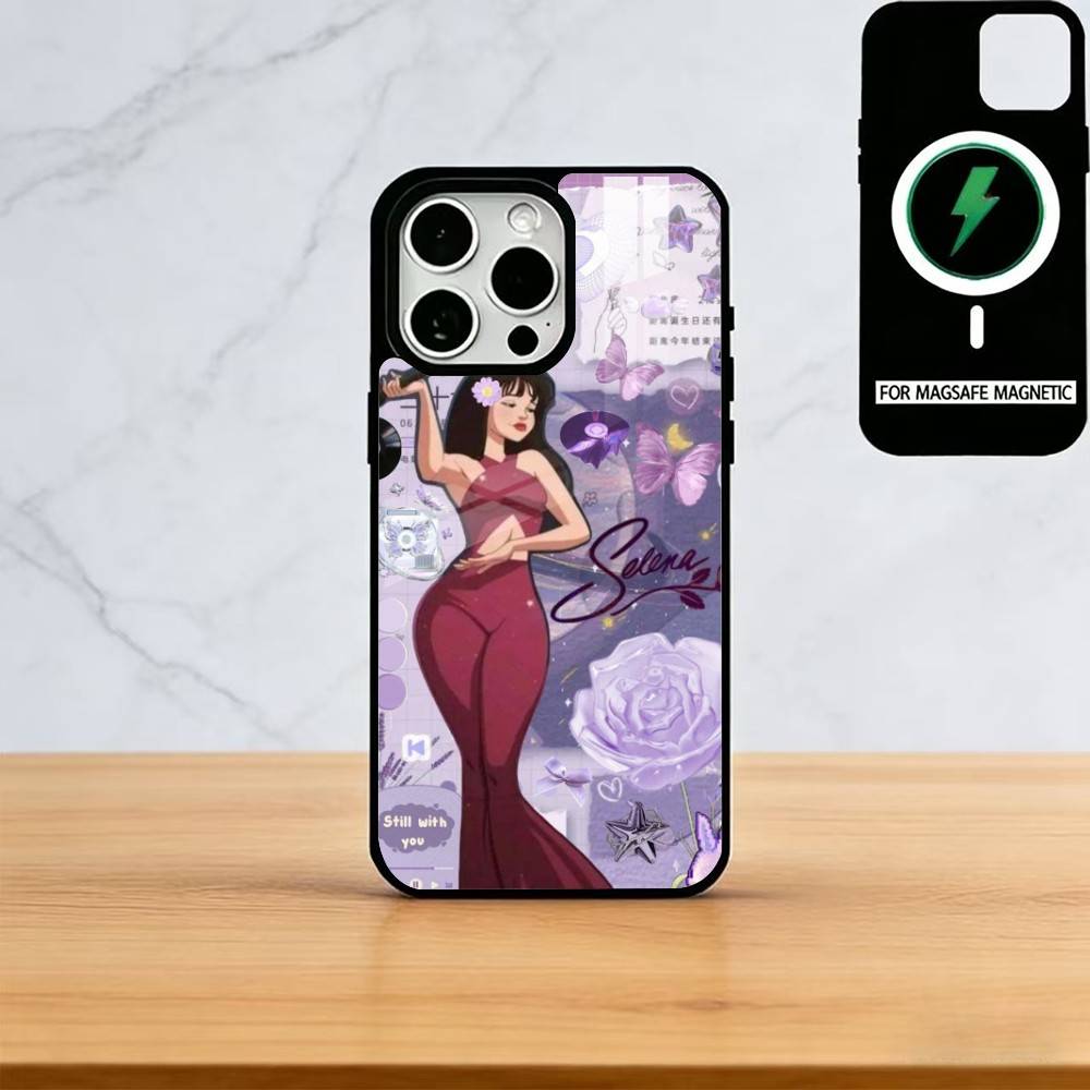 Selena Quintanilla Phone Case For iPhone17,16,15,14,13,12,11 Plus,Pro Magnetic with Magsafe Wireless Charging iPhone15Pro