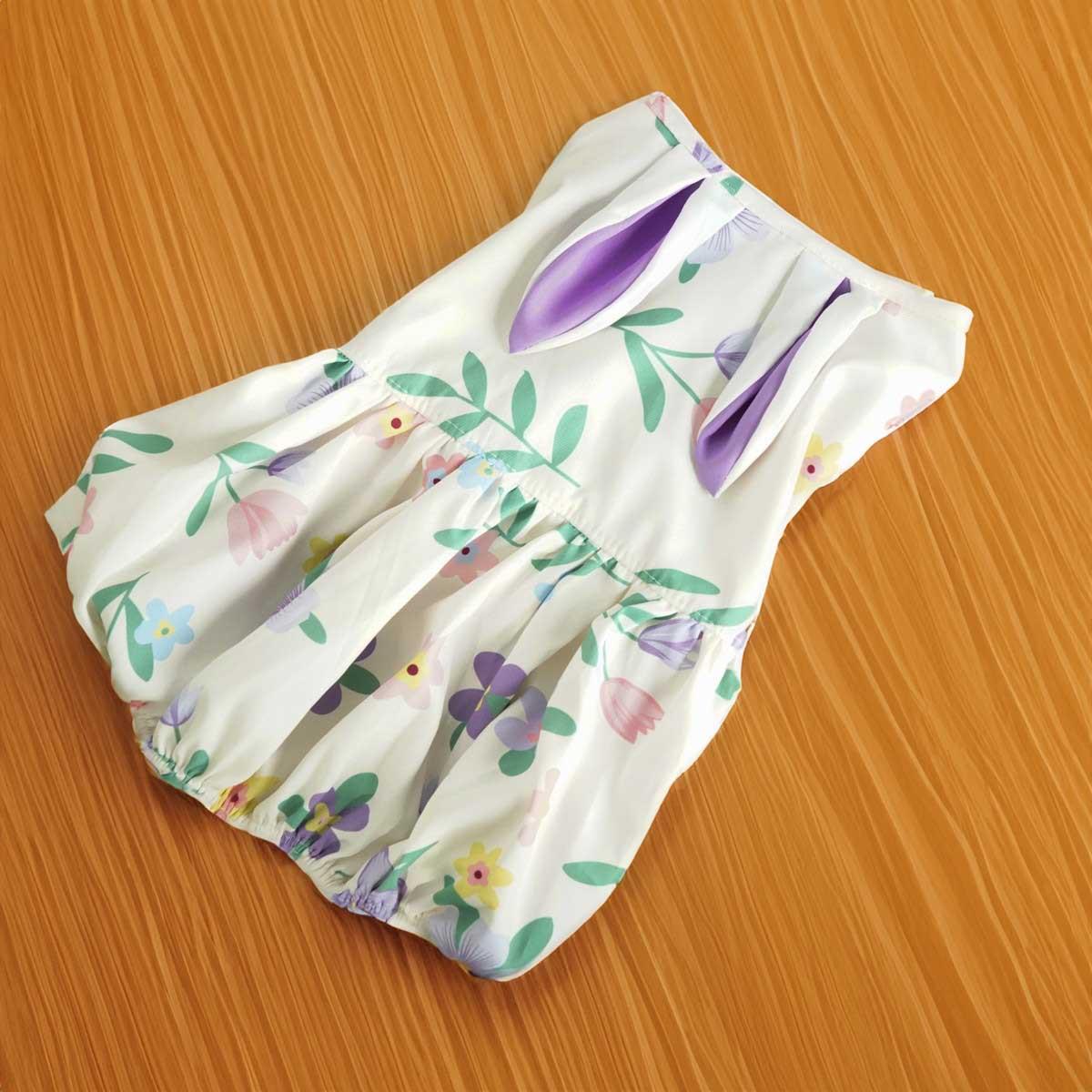 

Pet clothes summer dog skirt summer thin small dog clothing cute princess summer dog processing customization XS фиолетовый