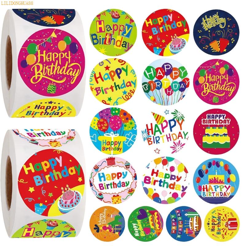 K1AE Colorful Birthday Party Decal Sticker For Creative Projects Home Decoration Use