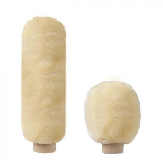 2Pcs/Set Car Handbrake Grip Cover Gear Shift Knob Cover Handle Plush Sleeve Warm