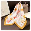 Women S Floral Print Square Scarf Spring Summer Decorative Neck Scarf Elegant Luxury Lightweight