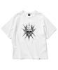 SUPERSUB Spike Skull Crop Short Sleeve T-Shirt - White