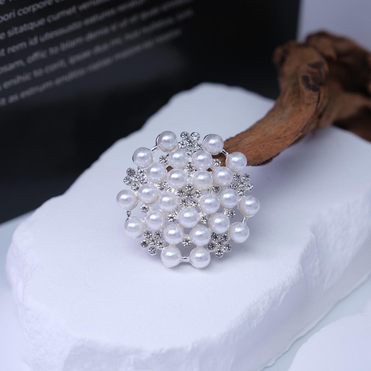 

Женская брошь-булавка со стразами и жемчугом - Анти-expose корсаж аксессуар для тренча костюма