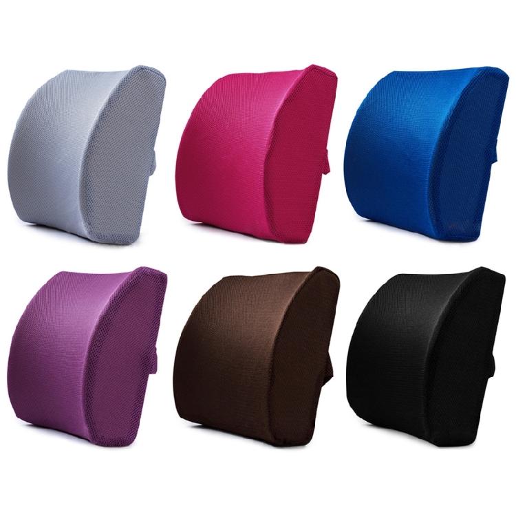 Memory Foam Lumbar Back Support Cushion Seat Waist Back Pillow Home Car Office