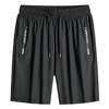 High-Quality Men's Plus Size Ice Silk Elastic Casual Summer Shorts