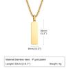 Initial Bar Mens Necklaces,Stainless Steel Vertical Geometric Pendant Collar with A-Z Letters,Casual Personalited Gift for Him