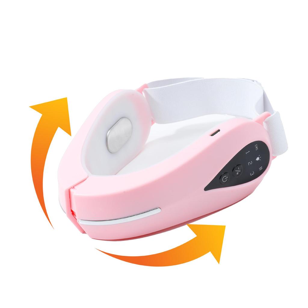Smart EMS Vibration Massage Facial Slimming Device for Nasolabial Fold Shaping and Chin Contouring