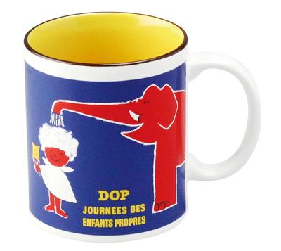 Aito Raymond Savignac Retro Art Birthday Gift for Men and Coffee Dishwasher Made In 274003 "Dop" Mug, 320ml, Large, Cup, Stylish, Women, Mug, Safe,