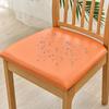 Waterproof PU Chair Cushion Cover For Kitchen Dining Room Leather Seat Cover Dining Room Chair Seat Cushion Cover Solid Color