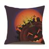 Halloween Linen Pillow Cover Printed Pillow Cover