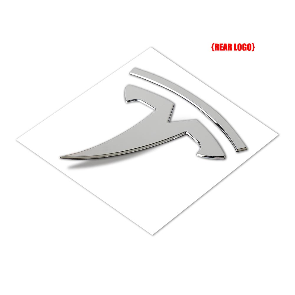 

Car Hood Front Bonnet Grill Rear Trunk Emblem Logo Badge Sticker Decal For Tesla Model 3 Model S X Model Y Roadster SpaceX