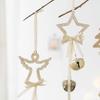 Christmas Pendant Decorative Star Bell Hanging Decoration Festive Atmosphere Indoor Outdoor Holiday Decor